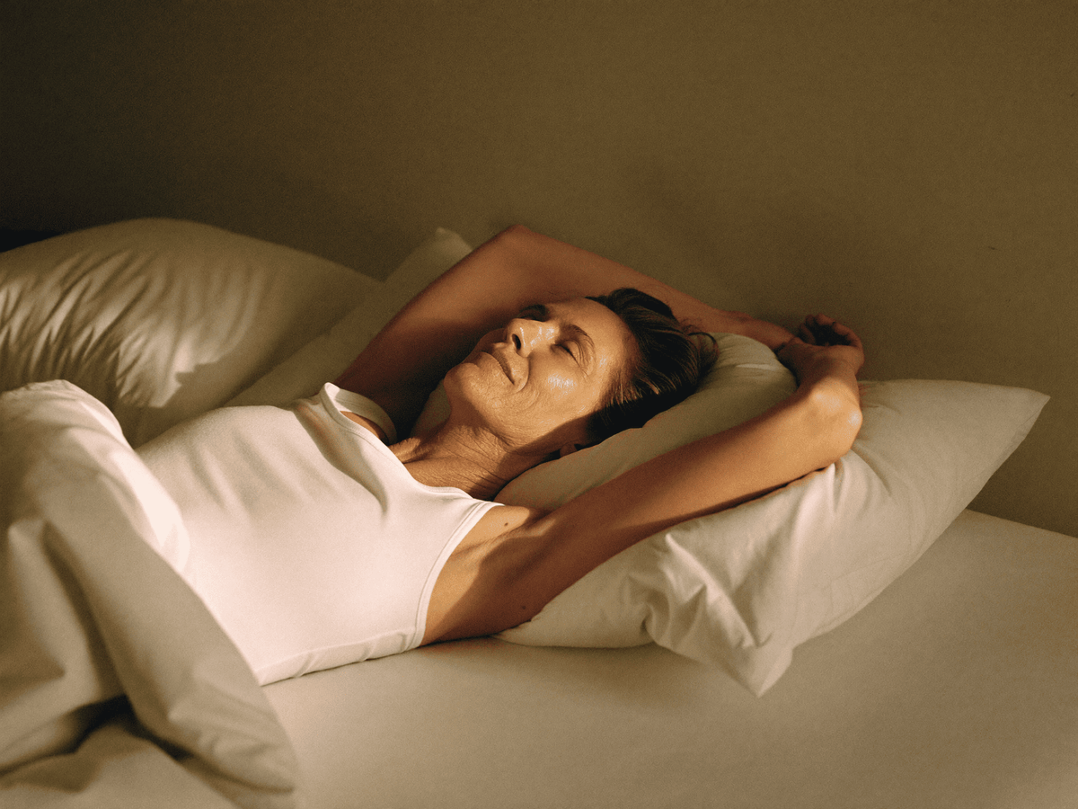 Femme apaisée le matin