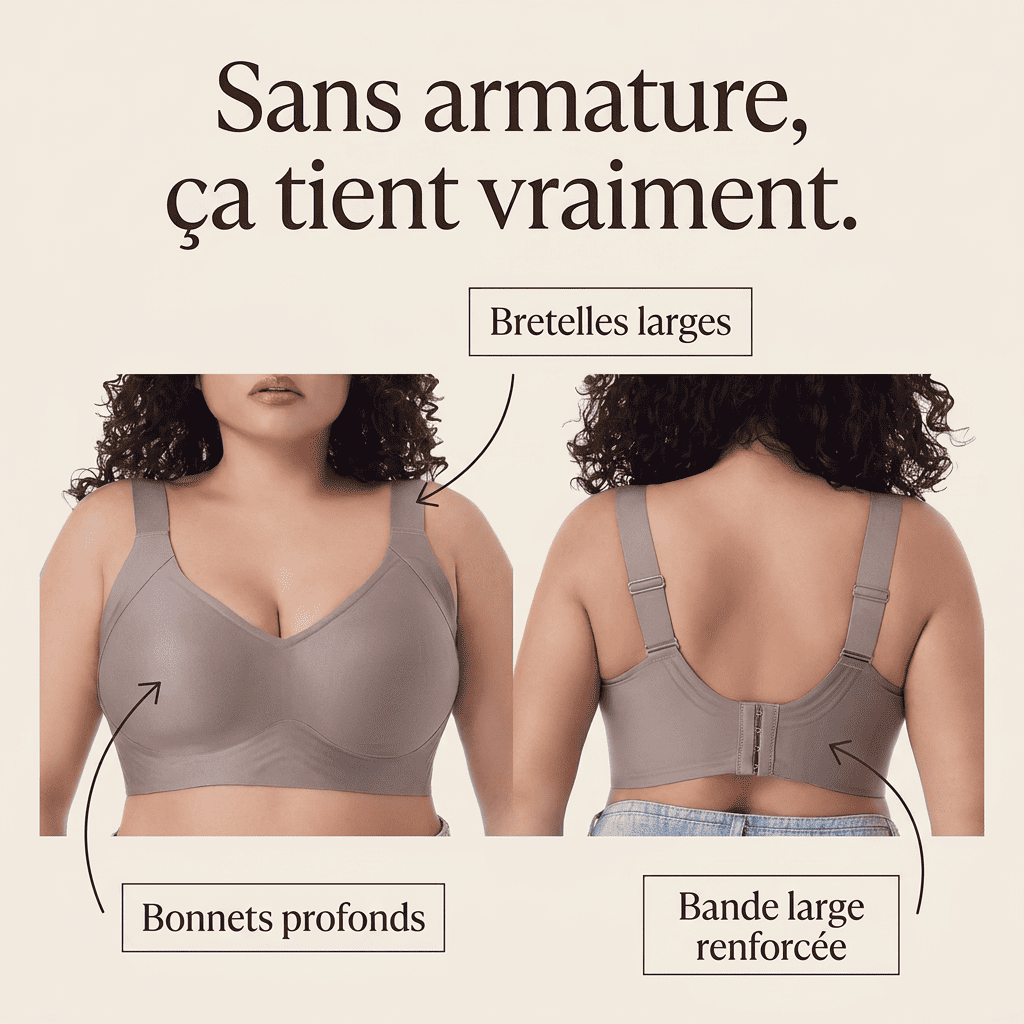 Enfin un soutien - gorge que tu ne rêveras pas d'arracher en rentrant le soir. - CURVILINES
