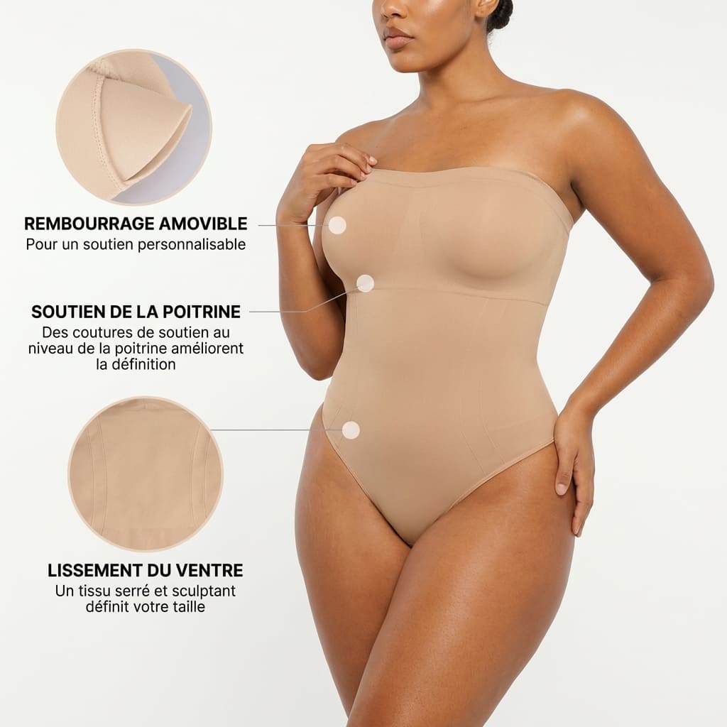 Body Gainant Bustier — Dos Nu - CURVILINES