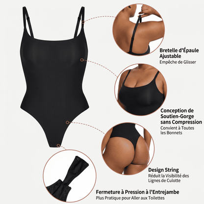 Body Ventre Plat — Bretelles Ajustables - CURVILINES