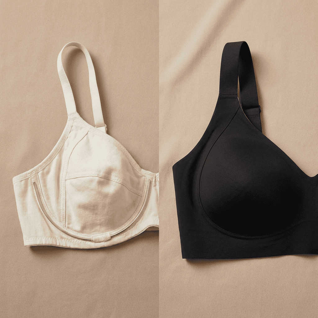 Soutien-gorge à armature vs sans armature, après une journée de 12 h : la différence sur mes épaules